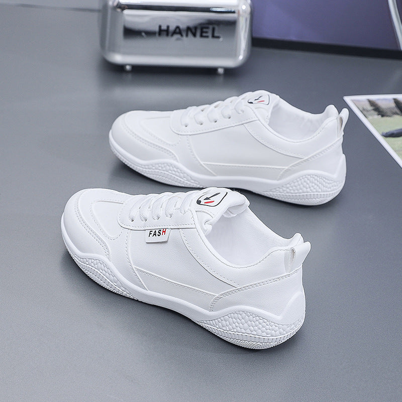 Lace Up Round Toe Flat Athletic