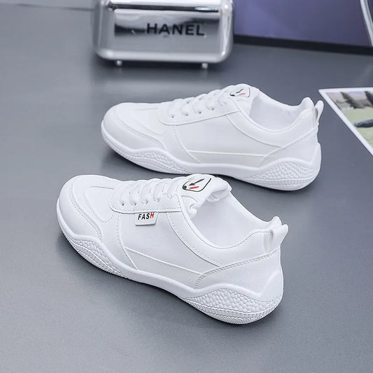 Lace Up Round Toe Flat Athletic
